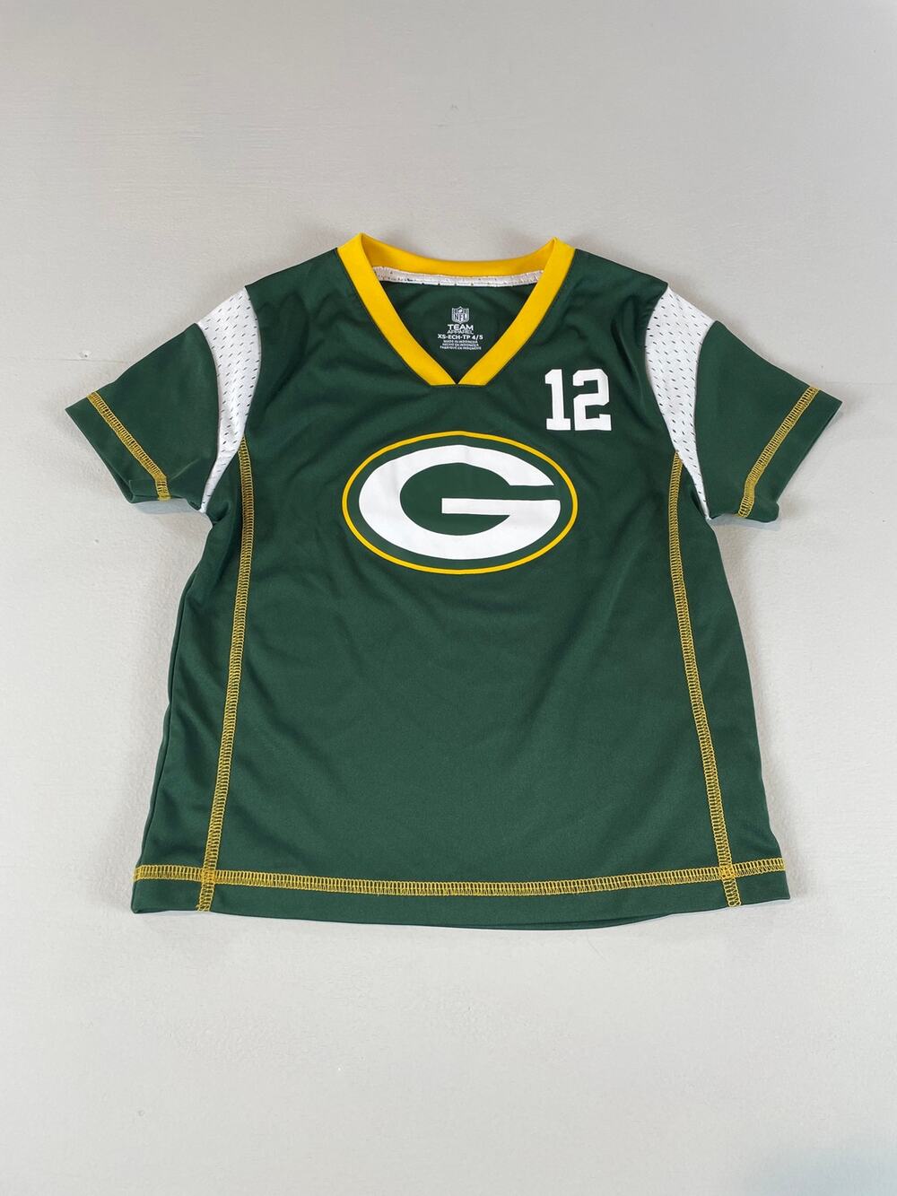NFL Green Bay Packers Aaron Rodgers Jersey Youth Size XS Ages 4 to 5